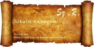 Szkala Rajmunda névjegykártya